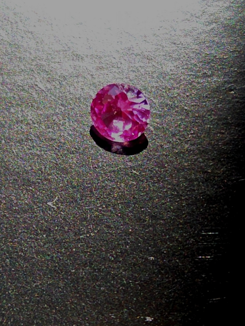 1/2 Ct Loose Faceted Round Cut Pink Sapphire Gemstone, 1 Piece